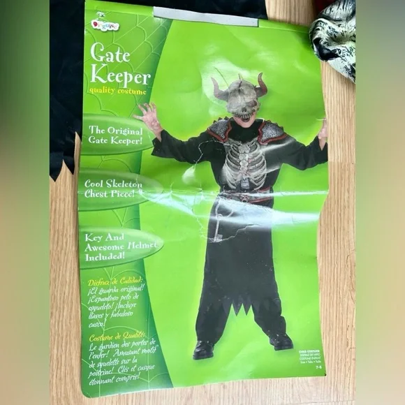costume Disguise Gate Keeper boys size 7/8 lot of 5 pieces - Picture 6 of 8